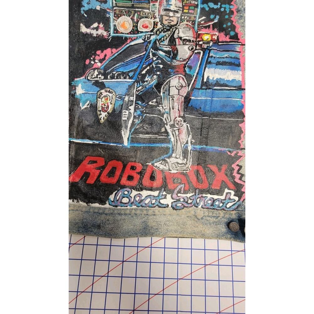 Marlboro Country Store Denim Vest Mens M With New Orleans Artists Painting - Picture 4 of 9